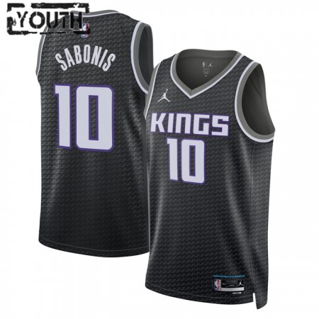 Canotte Bambino Sacramento Kings Domantas Sabonis 10 Jordan 2022-23 Statement Edition Nero Swingman